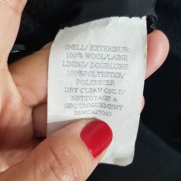 Manteaux Manteaux | Black Wool Car Coat Size 14 - Picture 3 of 7